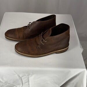 Clarks Men's Brown Leather Chukka Boots